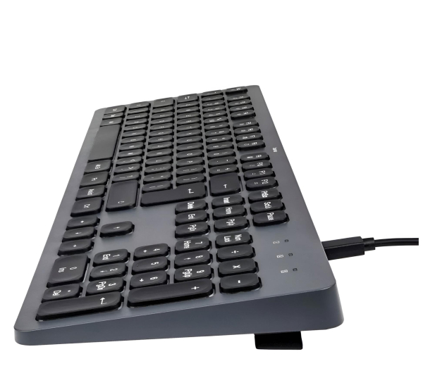 HAMA Klawiatura przewodowa CK-400 czarno-szara - 1331335 - zdjęcie 3